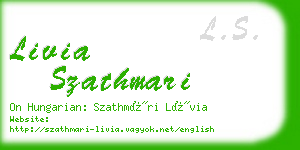 livia szathmari business card